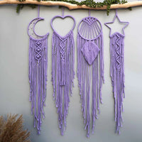 Macrame Dream Catcher Moon Star Heart